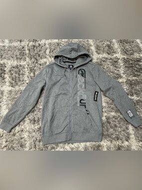 Ecko Unltd. Grey Marled Full Zip Hoodie Sweatshirt Men's Size Large NWT